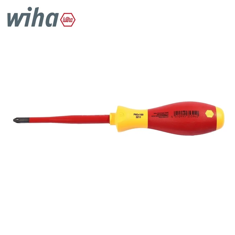 WIHA ไขควง SoftFinish Electric SlimFix หัวแบน/หัวแฉก SL/PH2 x 100 มม. รุ่น 3271 รหัส - Image 5