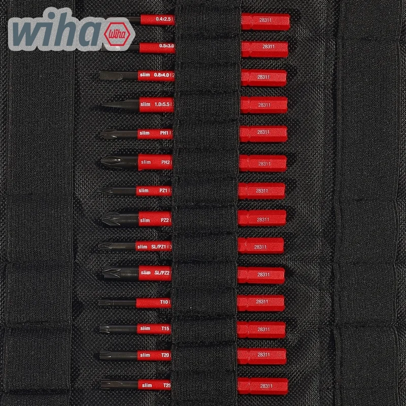 WIHA ชุดไขควง SoftFinish Electric SlimVario พร้อมที่ใส่บิต แบบผสม 17 ชิ้น พร้อมกระเป๋ - Image 2