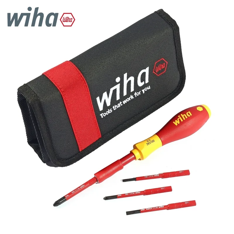 WIHA ชุดไขควง SoftFinish Electric SlimVario พร้อมที่ใส่บิต แบบผสม 17 ชิ้น พร้อมกระเป๋ - Image 4