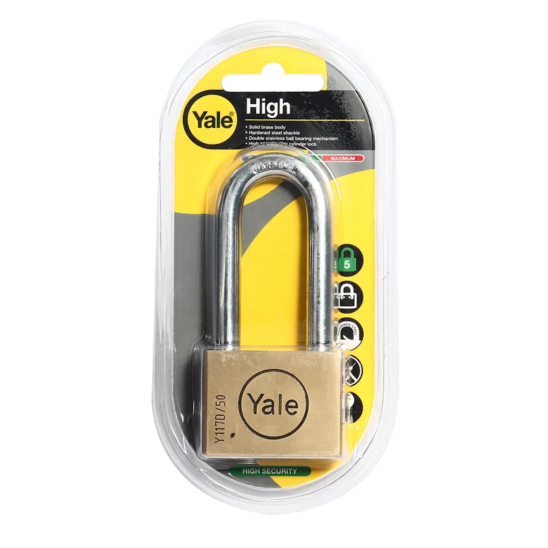 YALE กุญแจ 50 มม.  คอยาว ระบบดิกส์ รุ่น BD50L