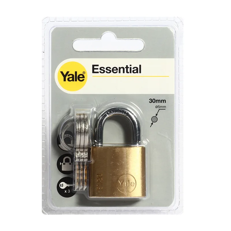 YALE กุญแจ 30 มม. คอสั้น ระบบ PIN รุ่น YE30