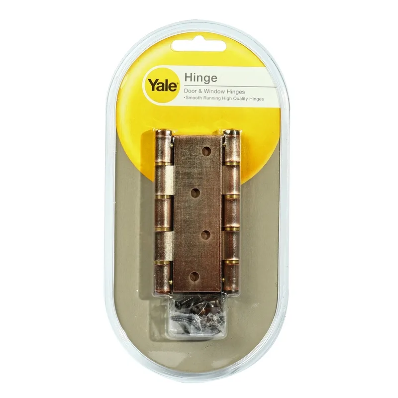 YALE บานพับหัวตัดหมุด ทองแดงรมดำ รุ่น AC43SS แพ็ค 2