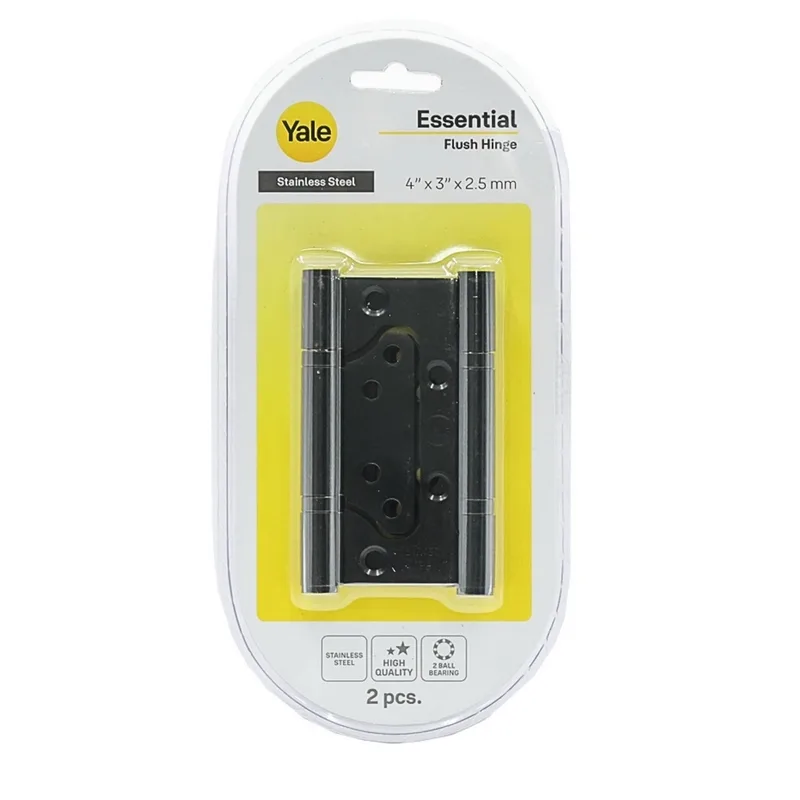 YALE บานพับสเตนเลสปีกผีเสื้อดำ รุ่น EHIFH4325BLK